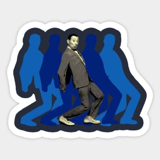 Classic Peewee Herman Light Blue Sticker